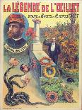 Poster Advertising 'La Legende De L'Oeillet', a Play by Georges Fagot (Colour Litho)-Candido Aragonez de Faria-Framed Giclee Print