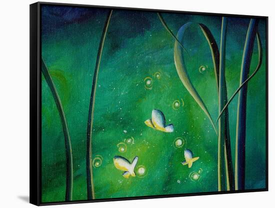 Candle Flies-Cindy Thornton-Framed Stretched Canvas