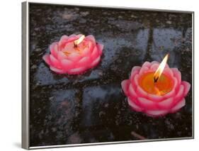 Candle Floating in Dafo Temple, Leshan, Sichuan, China-Porteous Rod-Framed Photographic Print