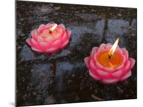 Candle Floating in Dafo Temple, Leshan, Sichuan, China-Porteous Rod-Mounted Photographic Print