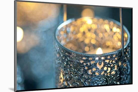 Candle in Metal Vessel-Alexander Georgiadis-Mounted Photographic Print