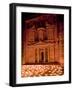 Candle Lit Courtyard of the Treasury (Al Khazneh), Petra (Unesco World Heritage Site), Jordan-Michele Falzone-Framed Photographic Print