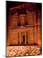 Candle Lit Courtyard of the Treasury (Al Khazneh), Petra (Unesco World Heritage Site), Jordan-Michele Falzone-Mounted Photographic Print