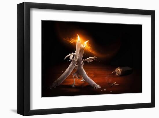 Candlelight Tango-null-Framed Art Print