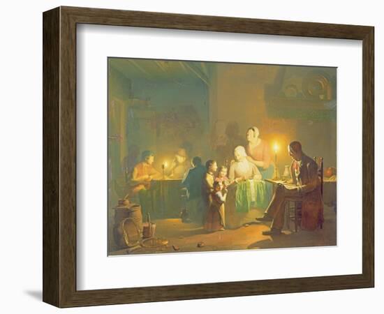 Candlelit Interior-Johannes Rosiere-Framed Giclee Print