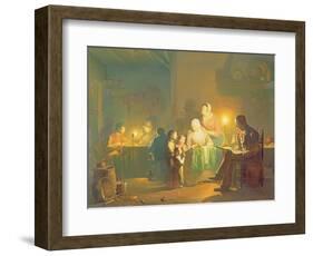 Candlelit Interior-Johannes Rosiere-Framed Giclee Print