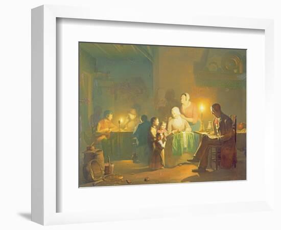 Candlelit Interior-Johannes Rosiere-Framed Giclee Print