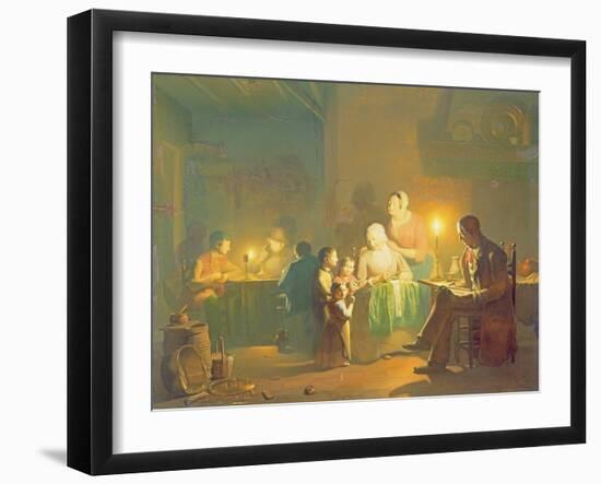 Candlelit Interior-Johannes Rosiere-Framed Giclee Print