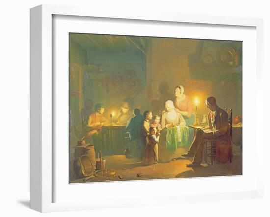 Candlelit Interior-Johannes Rosiere-Framed Giclee Print