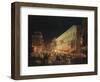 Candlelit Procession Through Via Del Corso, Rome, Italy-Ippolito Caffi-Framed Giclee Print