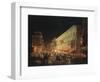 Candlelit Procession Through Via Del Corso, Rome, Italy-Ippolito Caffi-Framed Giclee Print