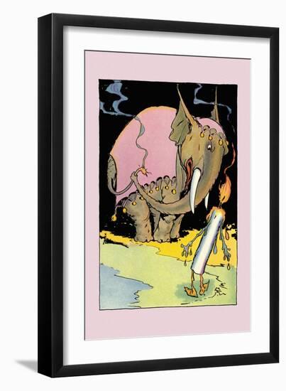 Candleman and Kabumpo-John R. Neill-Framed Art Print