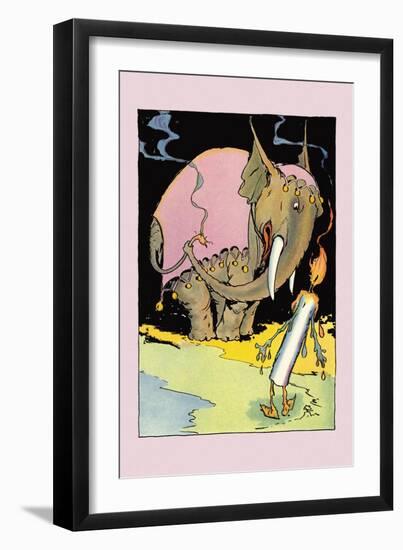 Candleman and Kabumpo-John R. Neill-Framed Art Print