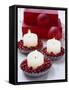 Candles and Cranberries in Tart Tins-null-Framed Stretched Canvas