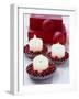 Candles and Cranberries in Tart Tins-null-Framed Photographic Print