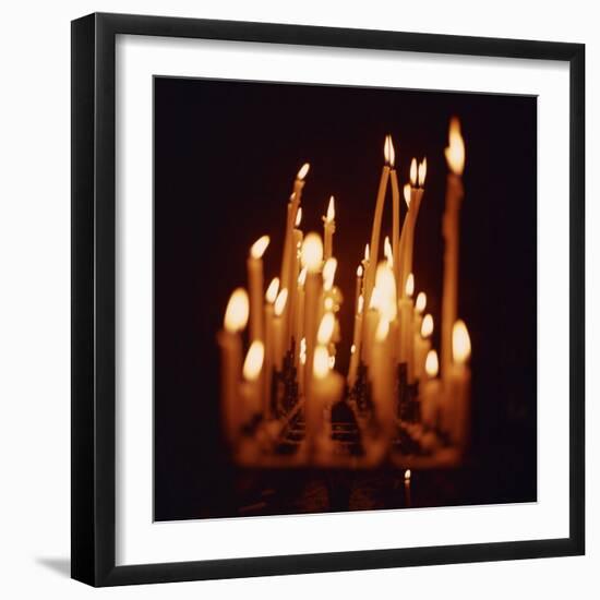 Candles, Chartres Cathedral, France, Europe-Robert Harding-Framed Photographic Print