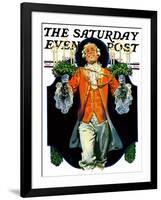 "Candles for Christmas," Saturday Evening Post Cover, December 14, 1929-Elbert Mcgran Jackson-Framed Giclee Print