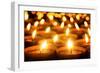 Candles Glowing in the Dark-Smileus-Framed Premium Photographic Print