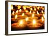 Candles Glowing in the Dark-Smileus-Framed Photographic Print