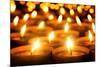 Candles Glowing in the Dark-Smileus-Mounted Photographic Print