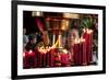 Candles In Longshan Temple Taipei-Charles Bowman-Framed Photographic Print