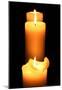 Candles in the Darkness-null-Mounted Poster