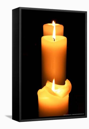 Candles in the Darkness-null-Framed Stretched Canvas