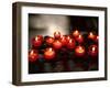 Candles in the Town Church, Marie-Galante Island, Guadaloupe, Caribbean-Walter Bibikow-Framed Photographic Print