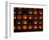 Candles Light the Graves of Niches in the Cemetary, Oaxaca, Mexico-Judith Haden-Framed Photographic Print