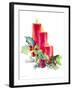 Candles with Holly-Lanie Loreth-Framed Art Print