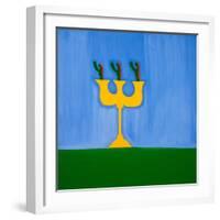 Candlestick,1998,(oil on linen)-Cristina Rodriguez-Framed Giclee Print