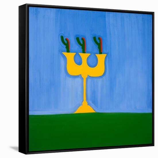 Candlestick,1998,(oil on linen)-Cristina Rodriguez-Framed Stretched Canvas