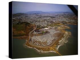 Candlestick Park from a Distance-Tony Sande-Stretched Canvas