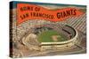 Candlestick Park, Giant's Pennant, San Francisco, California-null-Stretched Canvas