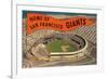 Candlestick Park, Giant's Pennant, San Francisco, California-null-Framed Art Print