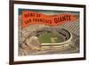 Candlestick Park, Giant's Pennant, San Francisco, California-null-Framed Art Print