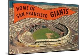 Candlestick Park, Giant's Pennant, San Francisco, California-null-Mounted Art Print