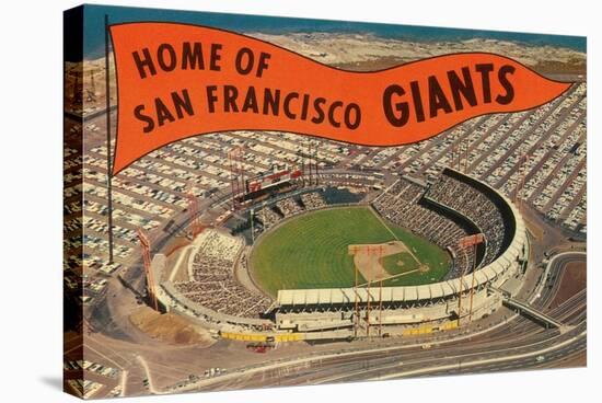 Candlestick Park, Giant's Pennant, San Francisco, California-null-Stretched Canvas