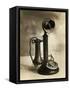 Candlestick Telephone-null-Framed Stretched Canvas