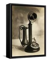 Candlestick Telephone-null-Framed Stretched Canvas