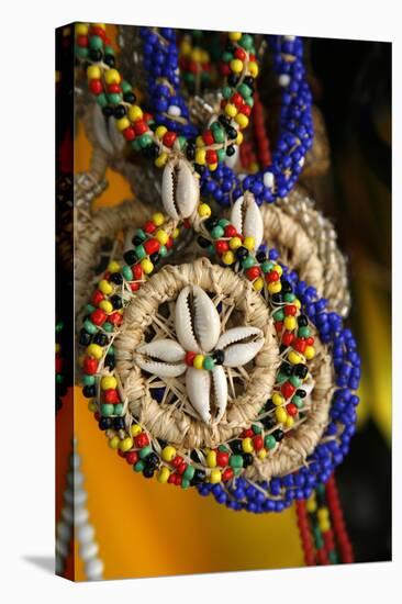 Candomble Wear Strings of Beads Made of Seeds and Shells, Cachoeira, Bahia, Brazil.-Yadid Levy-Stretched Canvas