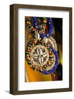 Candomble Wear Strings of Beads Made of Seeds and Shells, Cachoeira, Bahia, Brazil.-Yadid Levy-Framed Photographic Print