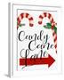 Candy Cane Lane-Ann Bailey-Framed Art Print