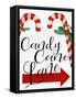 Candy Cane Lane-Ann Bailey-Framed Stretched Canvas