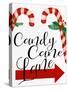 Candy Cane Lane-Ann Bailey-Stretched Canvas