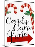 Candy Cane Lane-Ann Bailey-Mounted Art Print