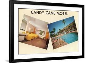 Candy Cane Motel, Retro-null-Framed Premium Giclee Print