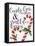 Candy Cane Wishes-Ann Bailey-Framed Stretched Canvas