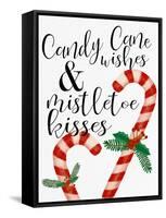 Candy Cane Wishes-Ann Bailey-Framed Stretched Canvas