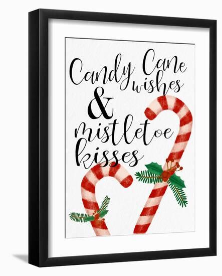 Candy Cane Wishes-Ann Bailey-Framed Art Print